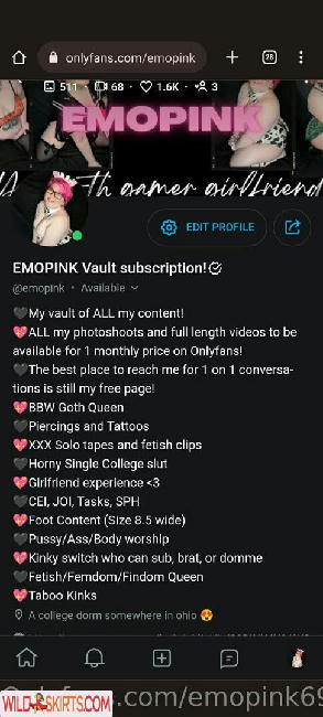 emopink69 / emopink69 / tv nude OnlyFans, Instagram leaked photo #64