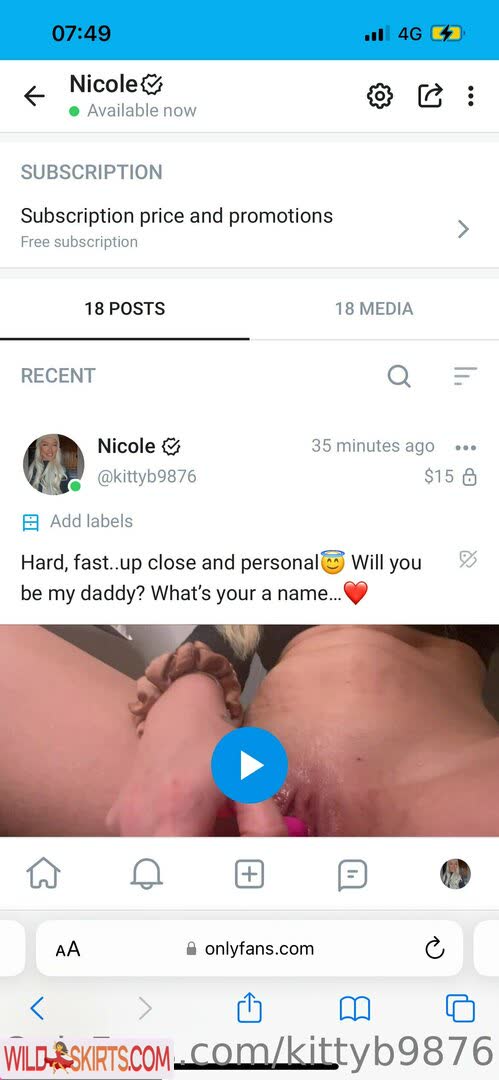 kittyb9876 / kittyb9876 / uonty9876 nude OnlyFans, Instagram leaked photo #1