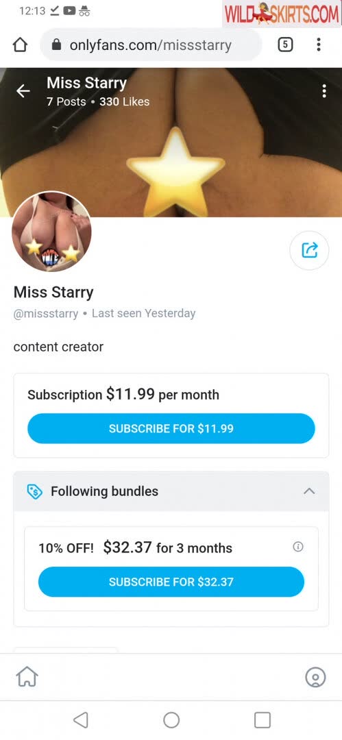 Miss Starry / miss_starry_3 / missstarry nude OnlyFans, Instagram leaked photo