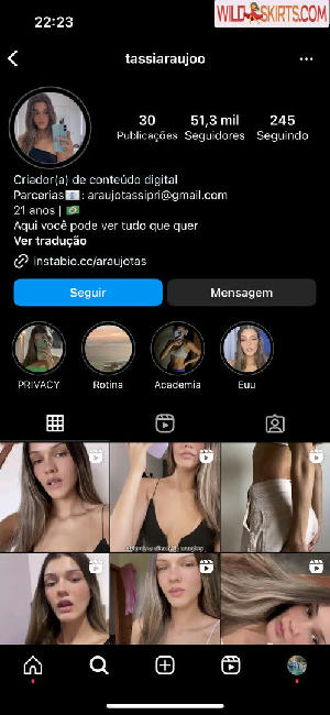 Tassiaraujo / Tassila Araujo / tassiaraujoo nude Instagram leaked photo #14