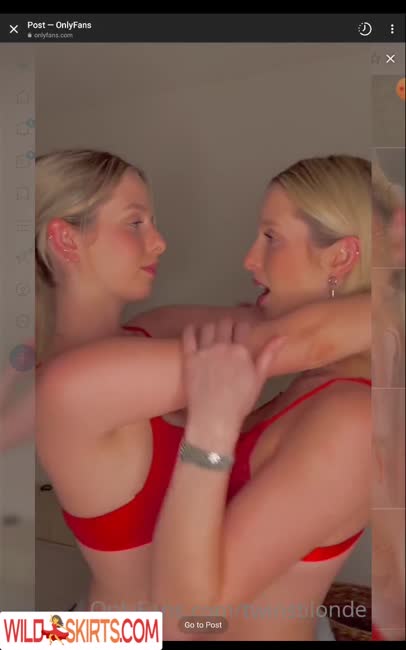 twinsblonde / blondietwinss / twinsblonde nude OnlyFans, Instagram leaked video #46