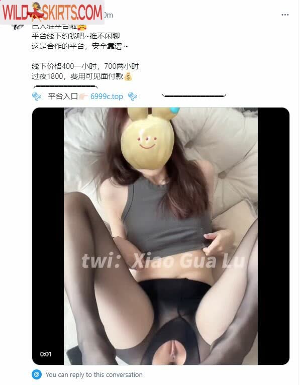 xiaogualu / xiaogua43 / xiaogualu / 瓜陆 nude Instagram leaked photo #3